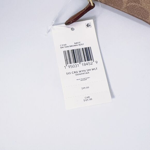 Coach C3160 Wyn With Horse And Carriage Print Zip Coin Purse Small Card Wallet - Picture 7 of 8